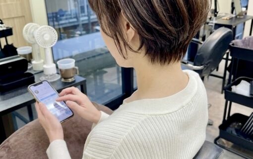 後頭部がふんわりした40代の大人ショートヘア